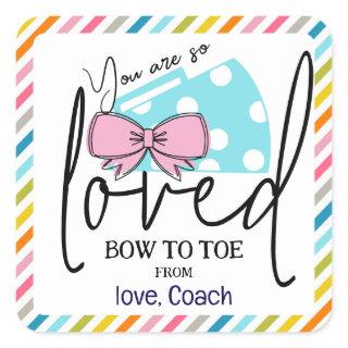 Cheer Bow and Megaphone Gift Tags for Cheerleaders