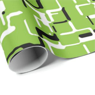 Cheerful Green/White/Black Trendy