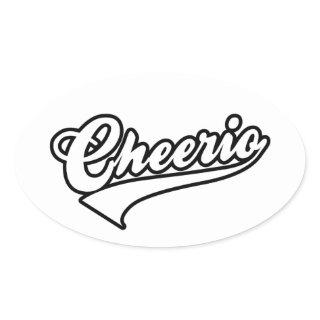 Cheerio Oval Sticker