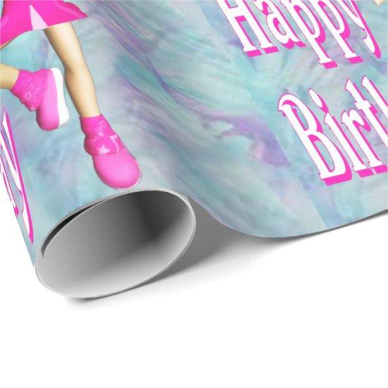 Cheerleader Happy Birthday Pastel Colors