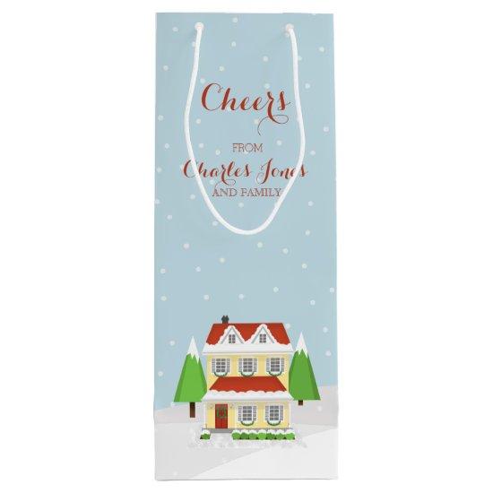 Cheers From Our Home to Yours Wine Gift Bag