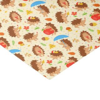 Cheery Pygmy Hedgehog Mushroom Acorn Nature Lover Tissue Paper