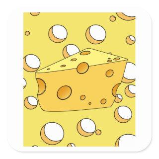 Cheese Full Of Holes In Every Way Square Sticker