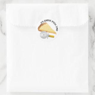 Cheese Pizza Day Classic Round Sticker