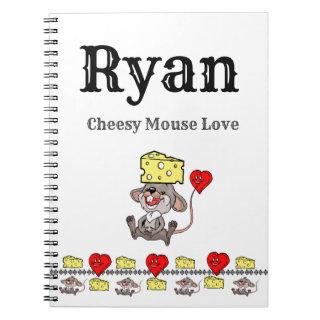 Cheesy Mouse Love   Notebook