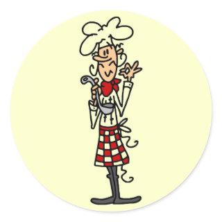 Chef a Pinch of This T-shirts and Gifts Classic Round Sticker