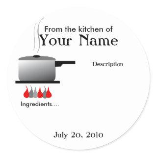 Chef Cooking Pot Product Sticker