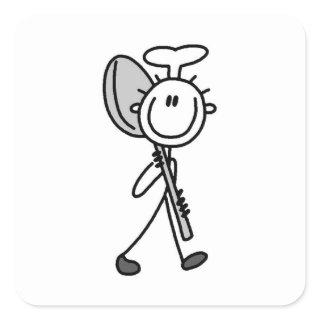Chef With Spoon Square Sticker