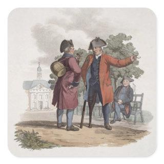 Chelsea Pensioners, Cavalry and Infantry, from 'Co Square Sticker
