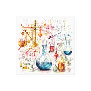 Chemistry Paper Canvas Art