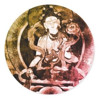 Chenrezing Buddha, Vintage Heruka, Tibet Classic Round Sticker