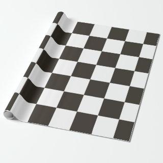 Chequered Flag (Black and White) (Checker Pattern)