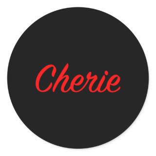 Cherie Classic Round Sticker