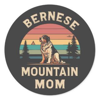 Cherish Your Love: Bernese Mountain Dog Mom Classic Round Sticker