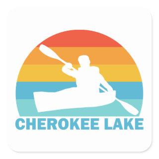 Cherokee Lake Tennessee Kayak Square Sticker