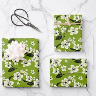 CHERRY BLOSSOM - SAKURA (MATCHA GREEN)  SHEETS