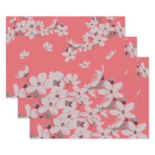 Cherry Blossoms Floating Flowers  Sheets