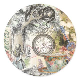 Cheshire Cat Alice Wonderland Classic Classic Round Sticker
