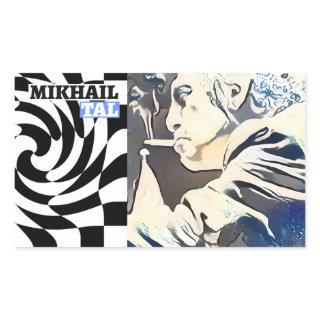 Chess grandmaster rectangular sticker