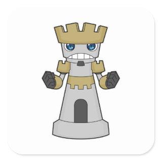 Chess piece Rook Chess Square Sticker