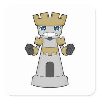 Chess piece Rook Chess Square Sticker