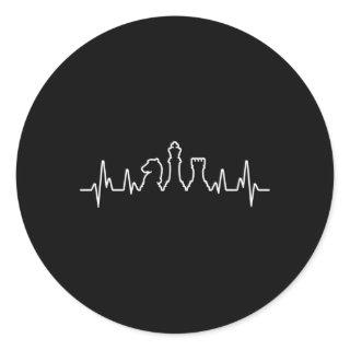 Chess Pieces Hebeat Chess Chess Player Classic Round Sticker