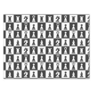 Chess Pieces Pattern Design Tissue Paper