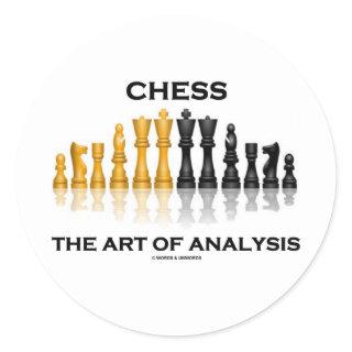 Chess The Art Of Analysis Classic Round Sticker