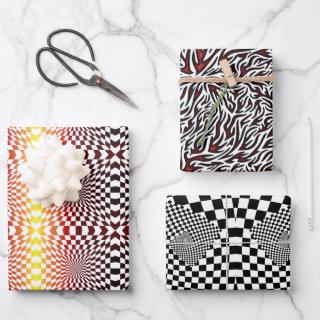 Chessboard Optical Illusion Geometric Style  Sheets