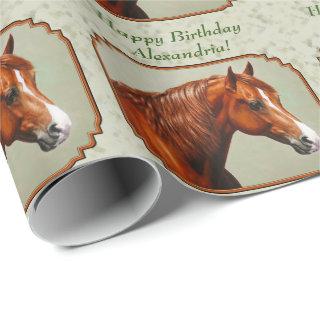 Chestnut Morgan Horse Sage Green