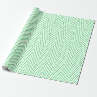 Chevron Line Light Green on White |XL