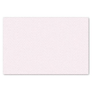 Chevron Line Tissue Paper - Light Pink on White