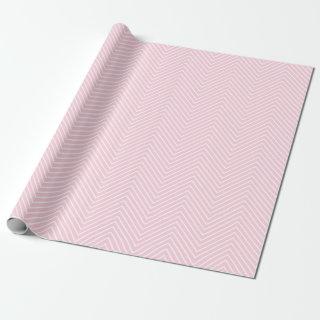 Chevron Line White on Light Pink |XL