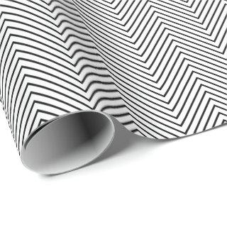 Chevron Line  - Black on White