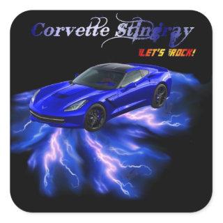 Chevy: Corvette Stingray 2013 Square Sticker