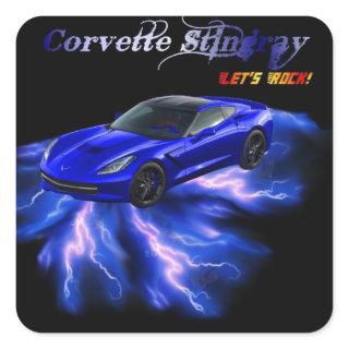 Chevy: Corvette Stingray 2013 Square Sticker