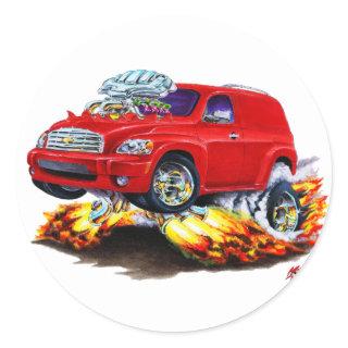Chevy HHR Red Panel Truck Classic Round Sticker