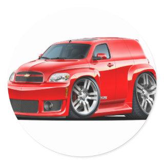 Chevy HHR SS Red Panel Truck Classic Round Sticker