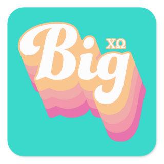 Chi Omega | Big Square Sticker