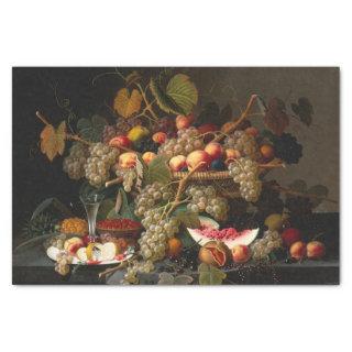 Chic Baroque Fruit Still Life Art Oil Painting Tissue Paper
