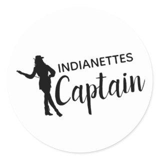 Chic Drill Team Captain Personalized Classic Round Sticker