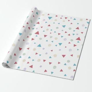 Chic Geometric Triangle and Swirls