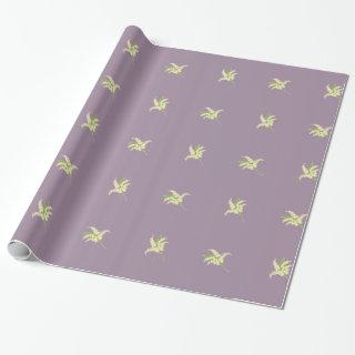 Chic Giftwrap, Lilies of the Valley on Mauve