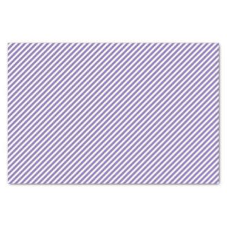 Chic Lavender Violet White Stripes Pattern Tissue Paper