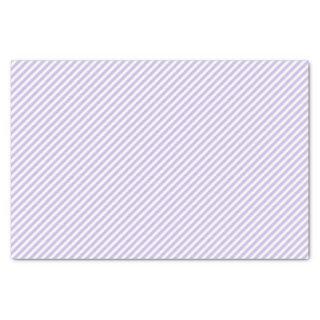 Chic Light Lavender Violet White Stripes Pattern Tissue Paper