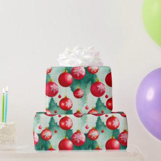 Chic Luxury Christmas Watercolor Red Decorations