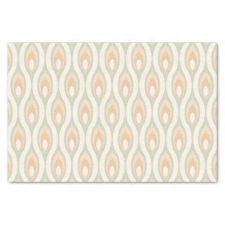 Chic Retro Funky Abstract Waves Art Pattern Tissue Paper