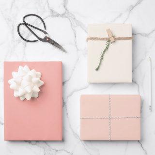 Chic Soft Pink Pale Pastel Solid Shades Modern  Sheets