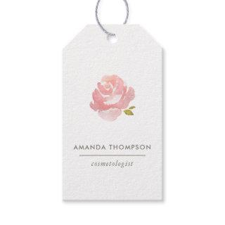 Chic Watercolor Blush Pink Rose Gift Tags
