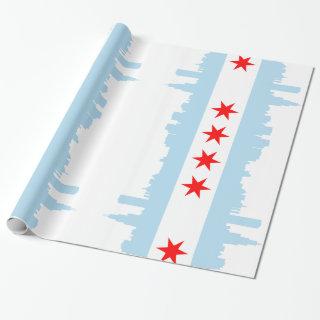 Chicago Flag Skyline